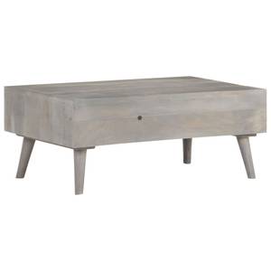 Couchtisch D975 Grau - Massivholz - 60 x 40 x 100 cm