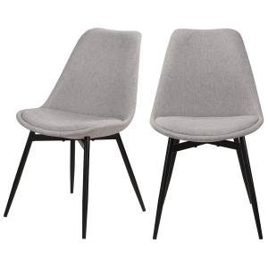 Chaise Filipi (Lot de 2) Gris