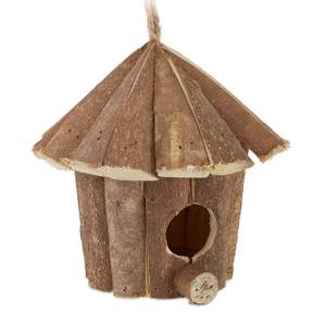 Mini Vogelhaus aus Holz Braun - Holzwerkstoff - 16 x 29 x 16 cm