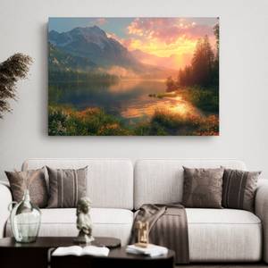 Bild Berge Sonnenuntergang II 120 x 80 cm