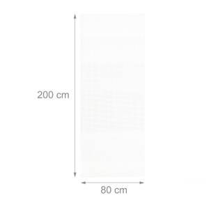 1 x Antirutschmatte für Teppich 80x200 Weiß - Kunststoff - 80 x 1 x 200 cm