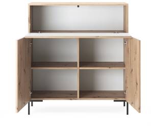 LAMMELO  Kommode hoch Braun - Massivholz - 92 x 104 x 38 cm