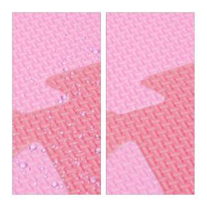 36x pièces de tapis de jeu roses Rose clair - Rose foncé