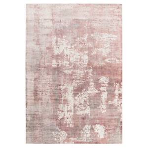 Tapis de salon moderne fait main BYGAT Rose foncé - 200 x 290 cm