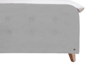 Nordic Box Boxspringbett TSV Silber / Grau - Silbergrau - Breite: 162 cm - H3