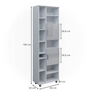 Badschrank Ilias 40135 Weiß - Holzwerkstoff - 60 x 190 x 30 cm