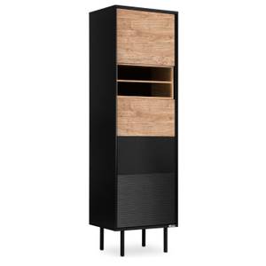 Regale LOFTY TV/HiFi-Einlage Schwarz - Braun - Eiche Dekor