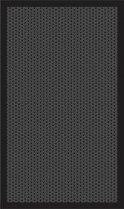 Badläufer Schwarz - Textil - 52 x 1 x 90 cm