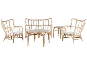 Set de jardin BRINDISI Beige - Crème - Bleu pétrole