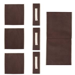 Aufbewahrungsbox, Schublade, Organizer Braun - Textil - 30 x 30 x 30 cm