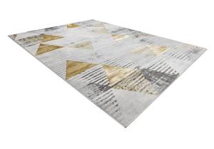 Teppich Lira E1627 Dreiecke Grau - Kunststoff - Textil - 80 x 1 x 150 cm