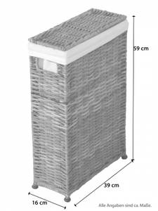 Wäschekorb Raumsparmodell Weiß