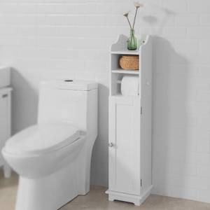 Sobuy bzr53-w support papier toilette armoire toilettes porte