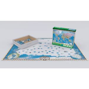 Puzzle Map of the World Papier - 26 x 7 x 36 cm