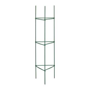 Lot de 4 tuteurs 120 cm Vert - Métal - Matière plastique - 32 x 120 x 32 cm