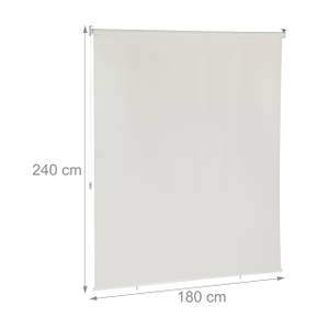 Store vertical beige avec chaînette Beige - Métal - Matière plastique - Textile - 180 x 240 x 7 cm