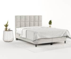 Premium Boxspringbett Anabelle Grau - Breite: 180 cm