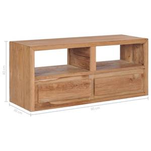 TV-Möbel 282848 Braun - Massivholz - Holzart/Dekor - 30 x 40 x 90 cm