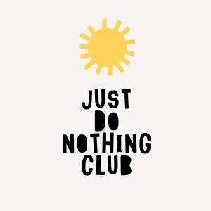 Tableau just do nothing club 30 x 45 cm - Verre