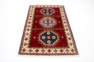 Orientteppich - 154x93cm Rot - Naturfaser - 93 x 1 x 154 cm