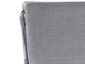 Doppelbett PARIS Grau - Silber - Breite: 195 cm - Textil - Unbeschichtet