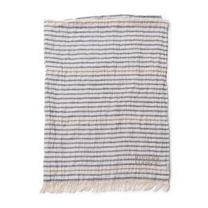 Kempsey Plaid Blau - Weiß - Textil - 32 x 6 x 30 cm