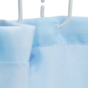 Duschvorhang Wassertropfen 180x180 cm Blau - Kunststoff - Textil - 180 x 180 x 1 cm
