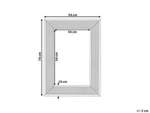 Wandspiegel IGUALA Braun - Bambus - 54 x 74 x 5 cm