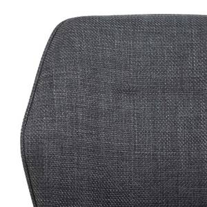 Chaise de salle à manger Aura lot de 2 Gris foncé