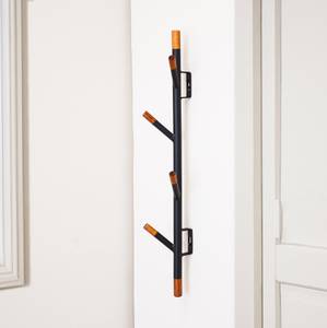 Garderobe Taf Schwarz - Metall - 10 x 60 x 10 cm