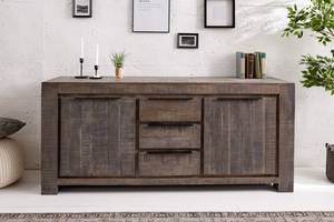 Sideboard IRON CRAFT Grau - Massivholz - Holzart/Dekor - 174 x 76 x 50 cm