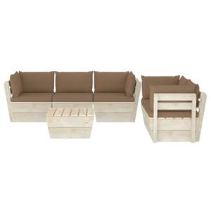 Mobilier de jardin (lot de 6) 3016490-10 Taupe