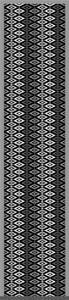 Küchenläufer Schwarz - Textil - 52 x 1 x 240 cm