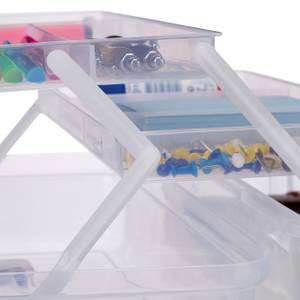 10 x Transparente Plastikbox blau Blau - Durchscheinend