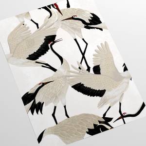 Papier Peint Hérons Blancs Blanc - Papier - 200 x 250 x 1 cm