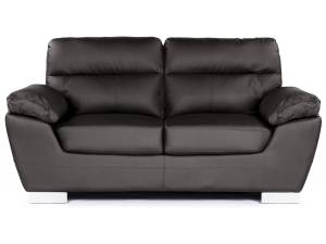 Sofa aus rekonstituiertem Leder/PVC " DA Braun - Tiefe: 169 cm