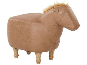 Tierhocker HORSE Beige - Eiche Hell