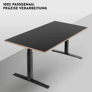 Schreibtischplatte Multiplex Schwarz - Breite: 160 cm