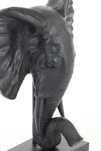 Ornament Elephant Schwarz - 20 x 49 x 39 cm