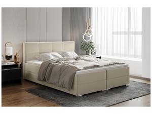 Boxspringbett Elizabeth Beige - Breite: 166 cm - H3