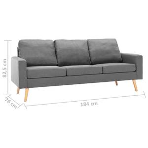 Sofa (2-teilig) 3003194-2 Hellgrau