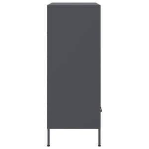 Highboard DE7336 Grau - Metall - 39 x 102 x 68 cm