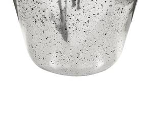 Blumenvase KACHORI Schwarz - Silber - Glas - 25 x 40 x 25 cm