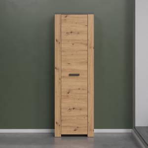 Kleiderschrank Follow Braun - Holz teilmassiv - 35 x 199 x 62 cm