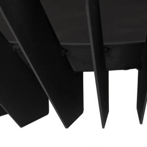 Feuerkorb mit Schürhaken Schwarz - Metall - 60 x 40 x 60 cm