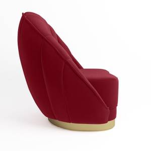 Fauteuil BETTY Rouge - Textile - 73 x 82 x 72 cm