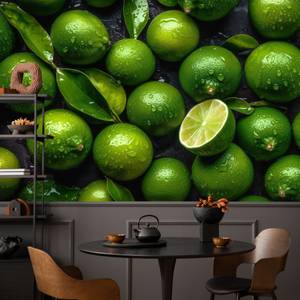 Papier Peint Citrons Verts Fruit Nature 400 x 280 x 280 cm