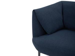 Sofa ANGELINA Blau - Textil - 94 x 76 x 218 cm