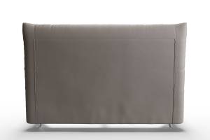 Bett ANNY Polsterbett Leder Grau - 236 x 146 cm