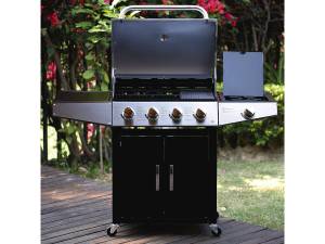 Gasgrill "Party 4" - 5 Brenner, davon 1 Silber - Metall - 112 x 136 x 54 cm